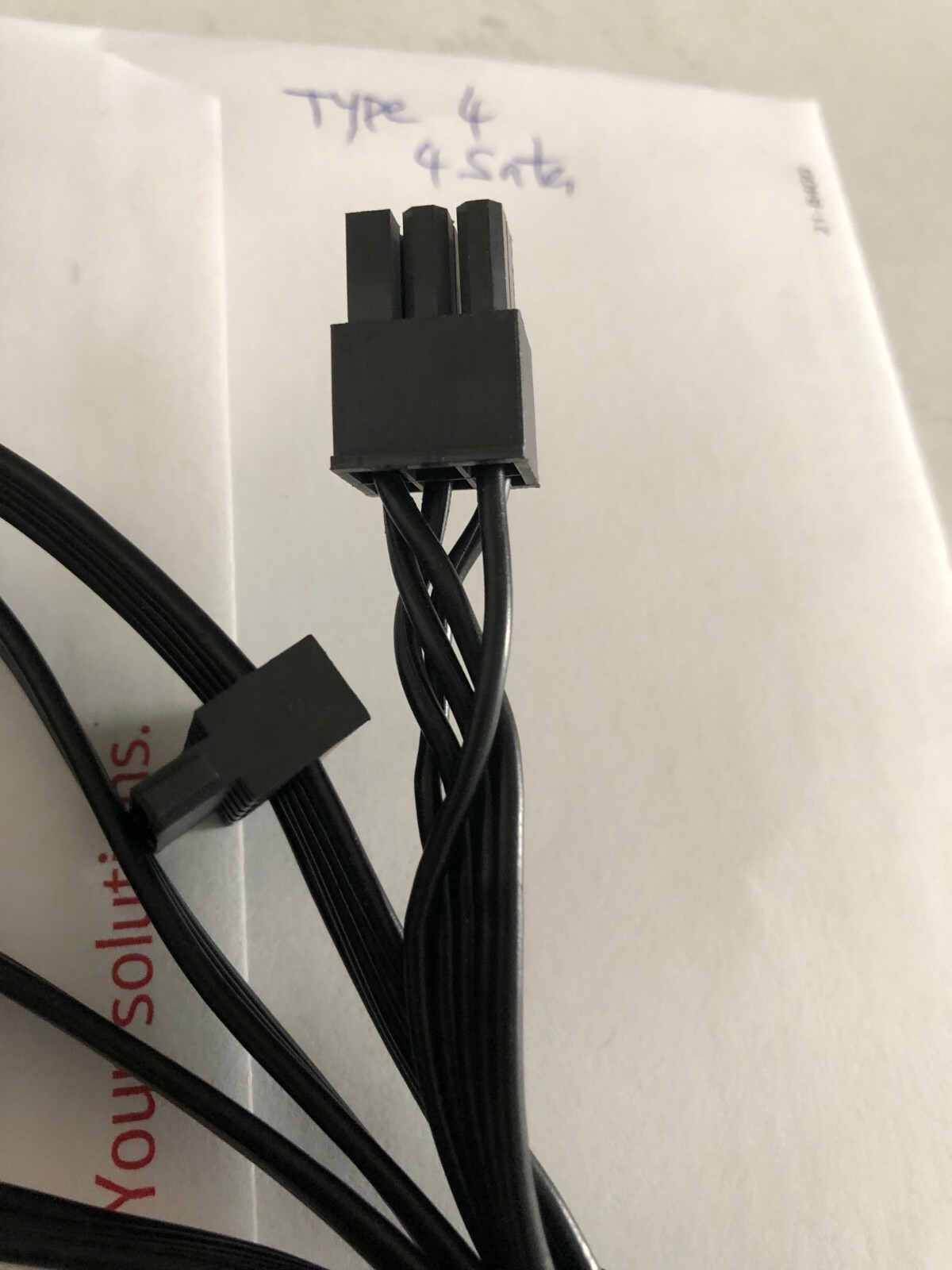 Corsair 6 Pin to 4x SATA DRIVER CABLE FOR Corsair hx1200 RM1000X RM850X RM750X