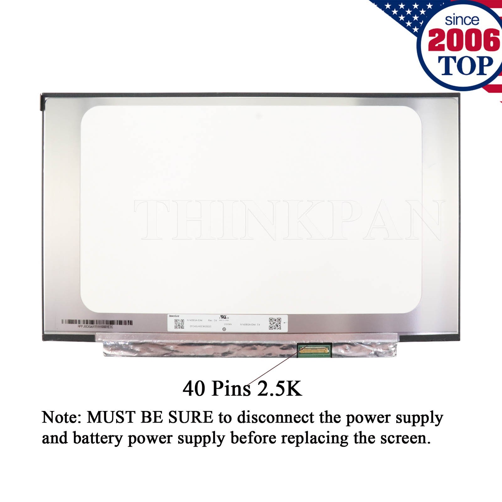 NE160QDM-NZ4 16″ LCD Non-Touch Screen 2.5K 40Pins 2560X1600 240HZ