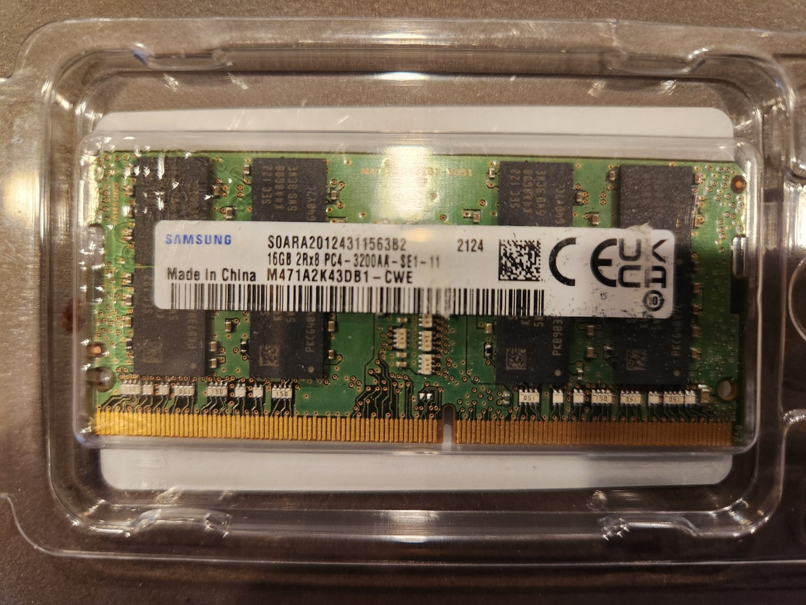 Samsung 16GB RAM DDR4-3200 2Rx8 SO-DIMM