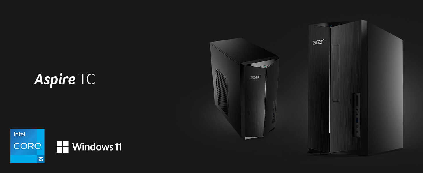 Acer Aspire Desktop i5-14400 14th Gen 16GBRAM(8GB*2) 1TB SSD UHD 730 Refurb