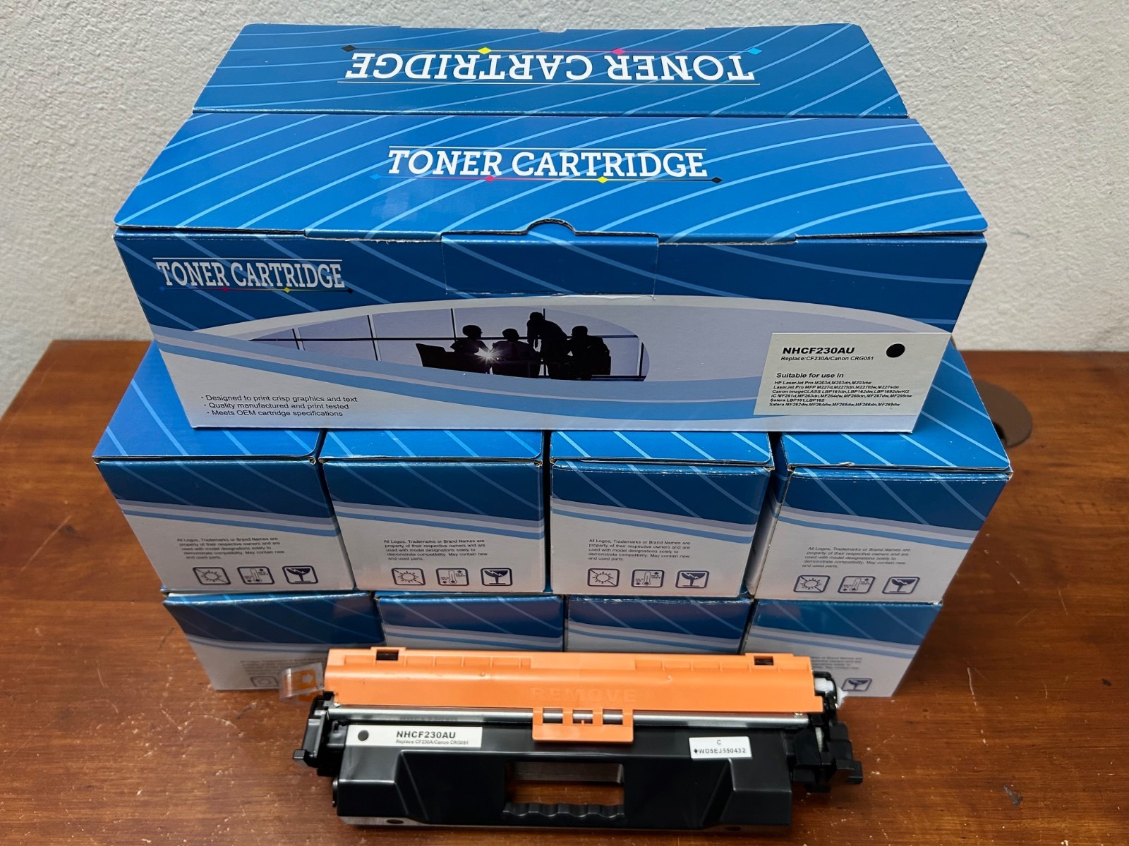 10pk – Compatible Toner Cartridge for HP CF230A (30A) , Canon 051 printers