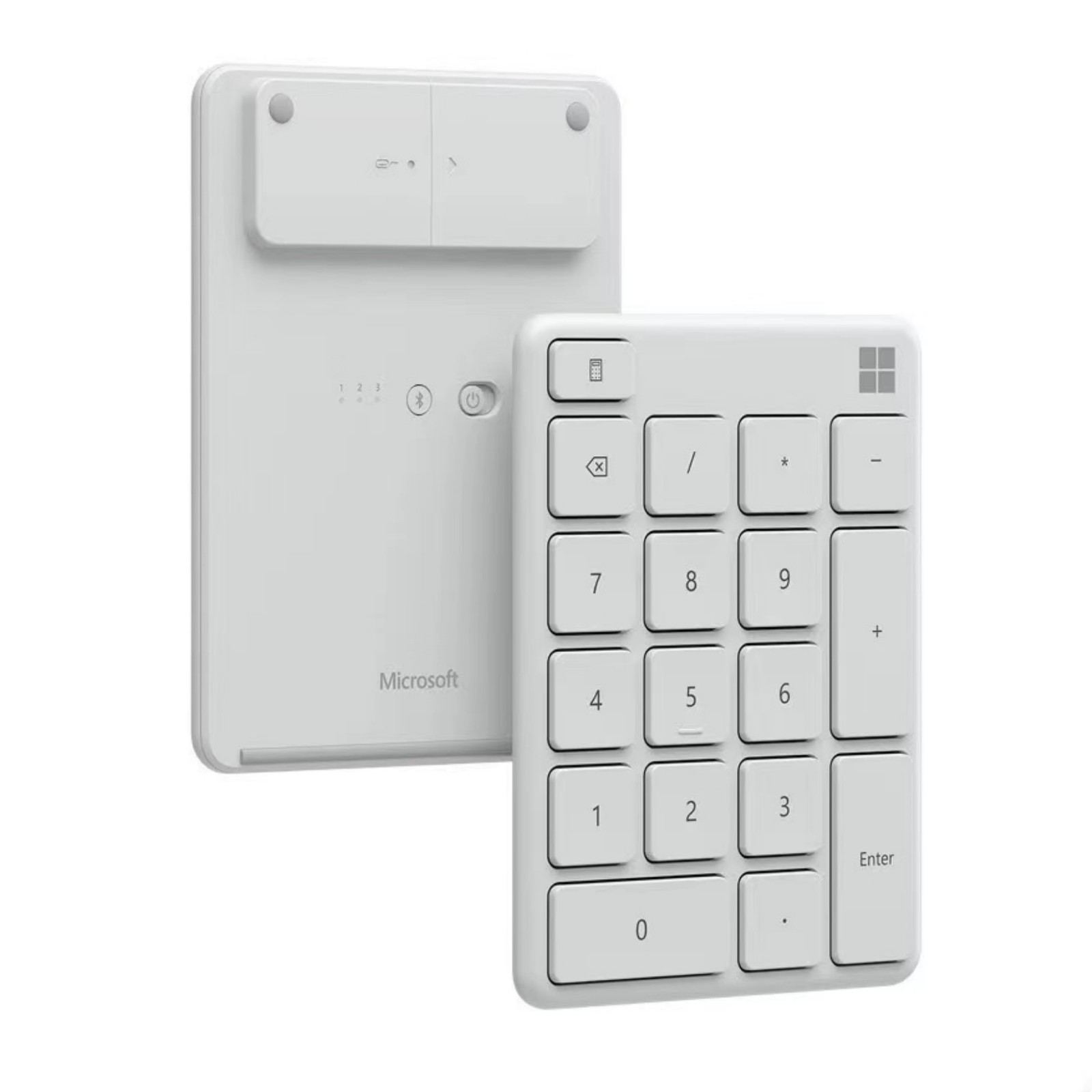 Microsoft Number Pad, Numeric keypad Glacier, White/ Black – 23O-00025