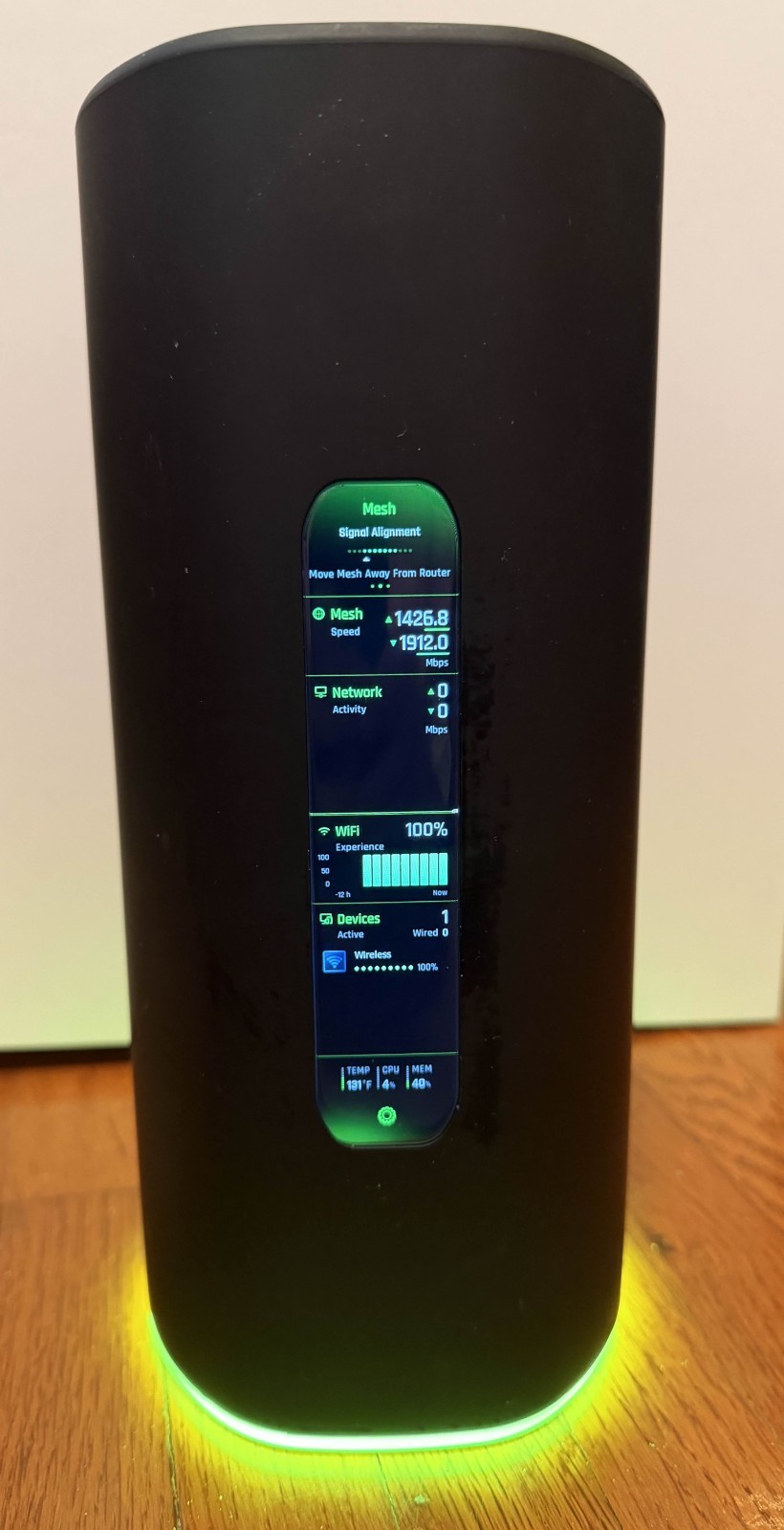 Ubiquiti AmpliFi Alien Tri-Band WiFi 6 Mesh Router AFI-ALN-R-US Touchscreen IOB