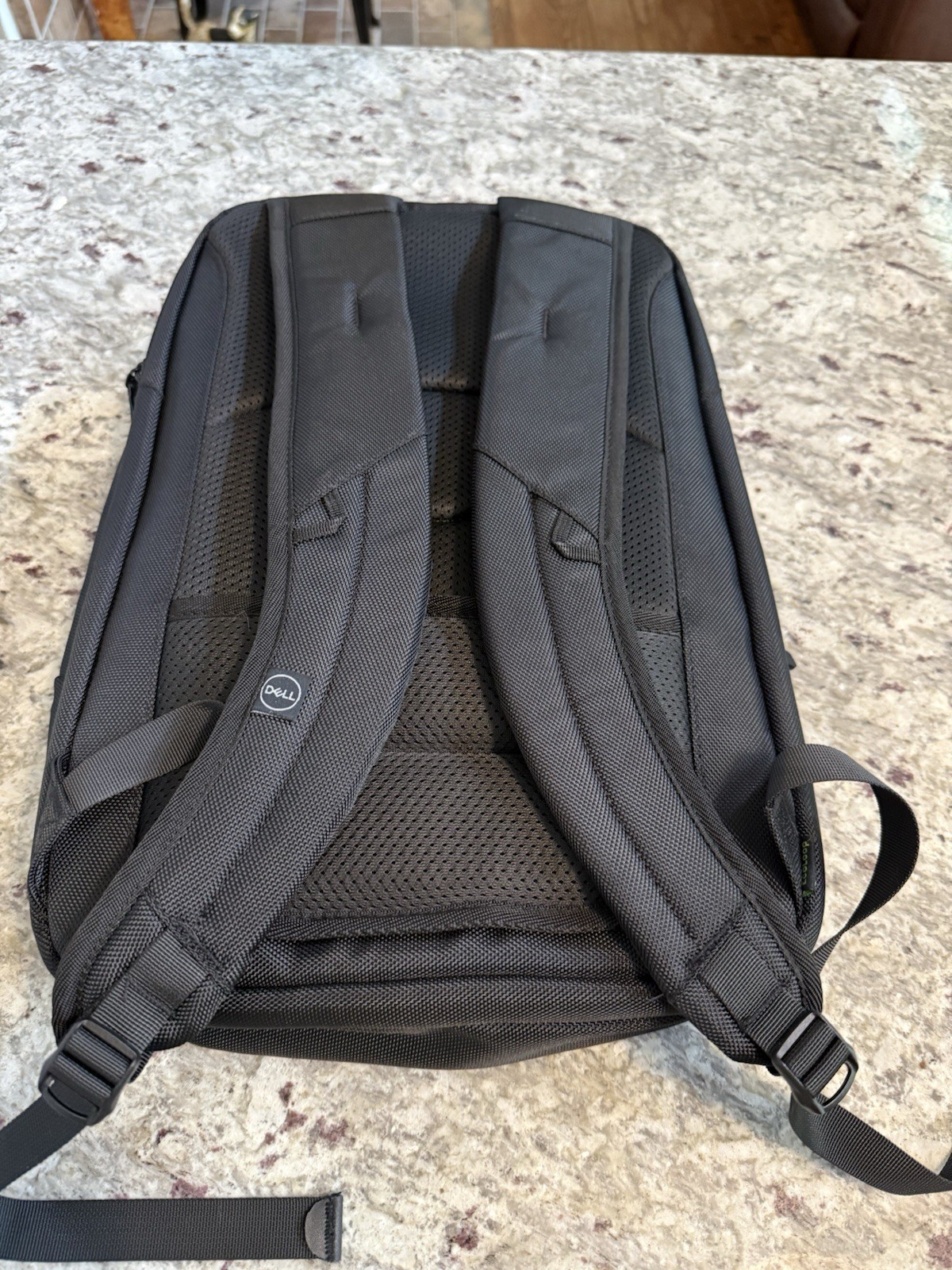 Dell Premier Slim Backpack 15 Padded 15in Laptop Polyester/Leather Black/Gray