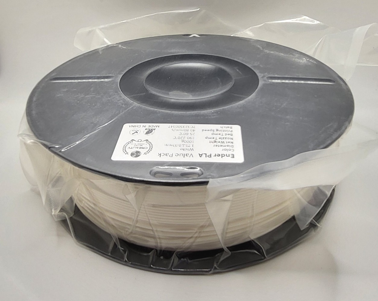 Creality 3D Printer Filament ENDER PLA 1.75mm WHITE 1kg