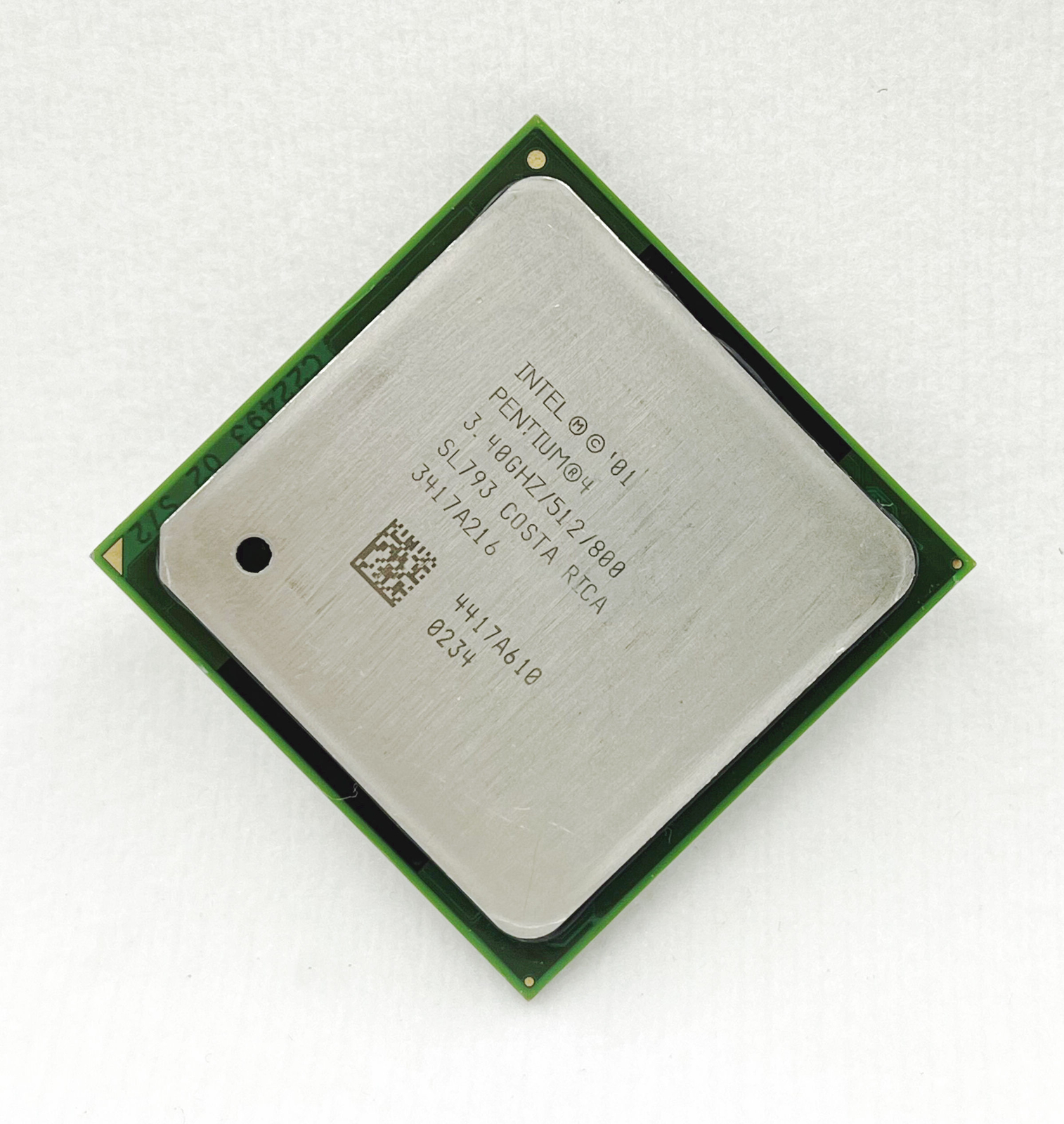 Intel Pentium 4 CPU SL793 3.4GHz 512KB 800MHz 478 processor .Testing