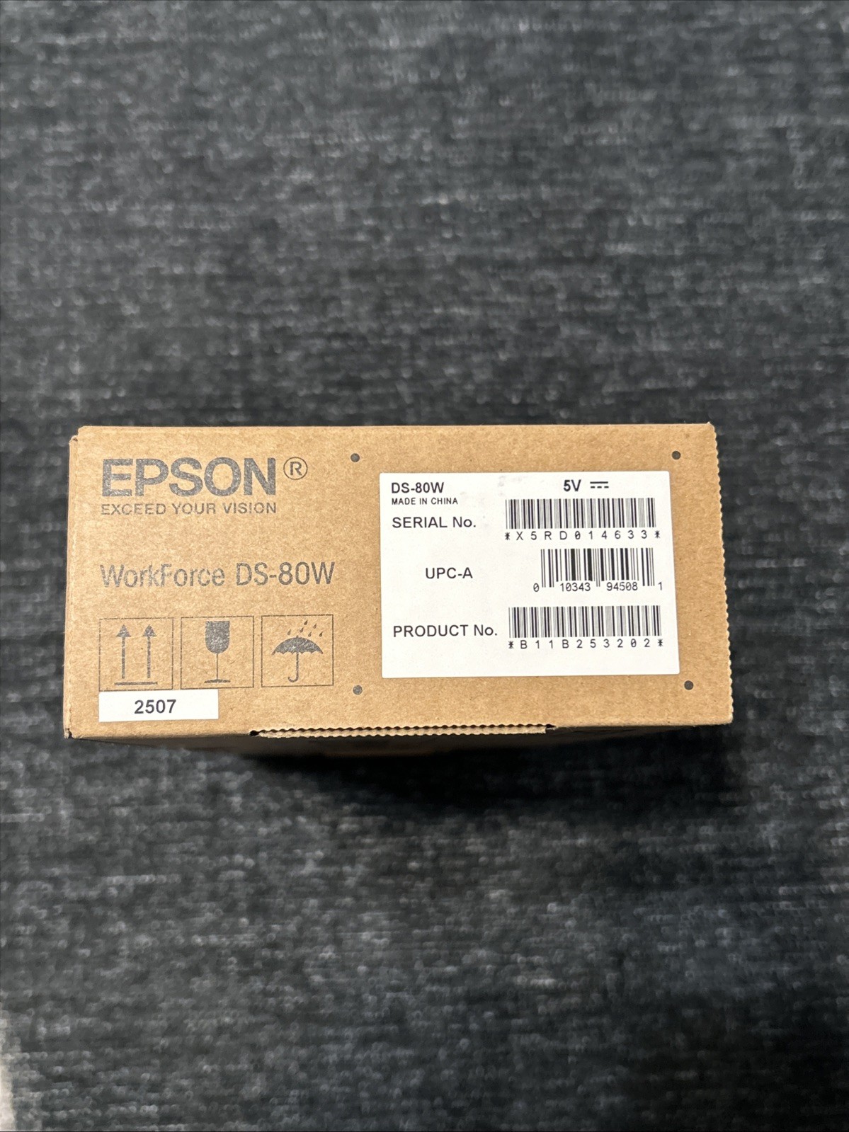 Epson Workforce DS-80W Wireless Portable Color Document Scanner – Brand New!