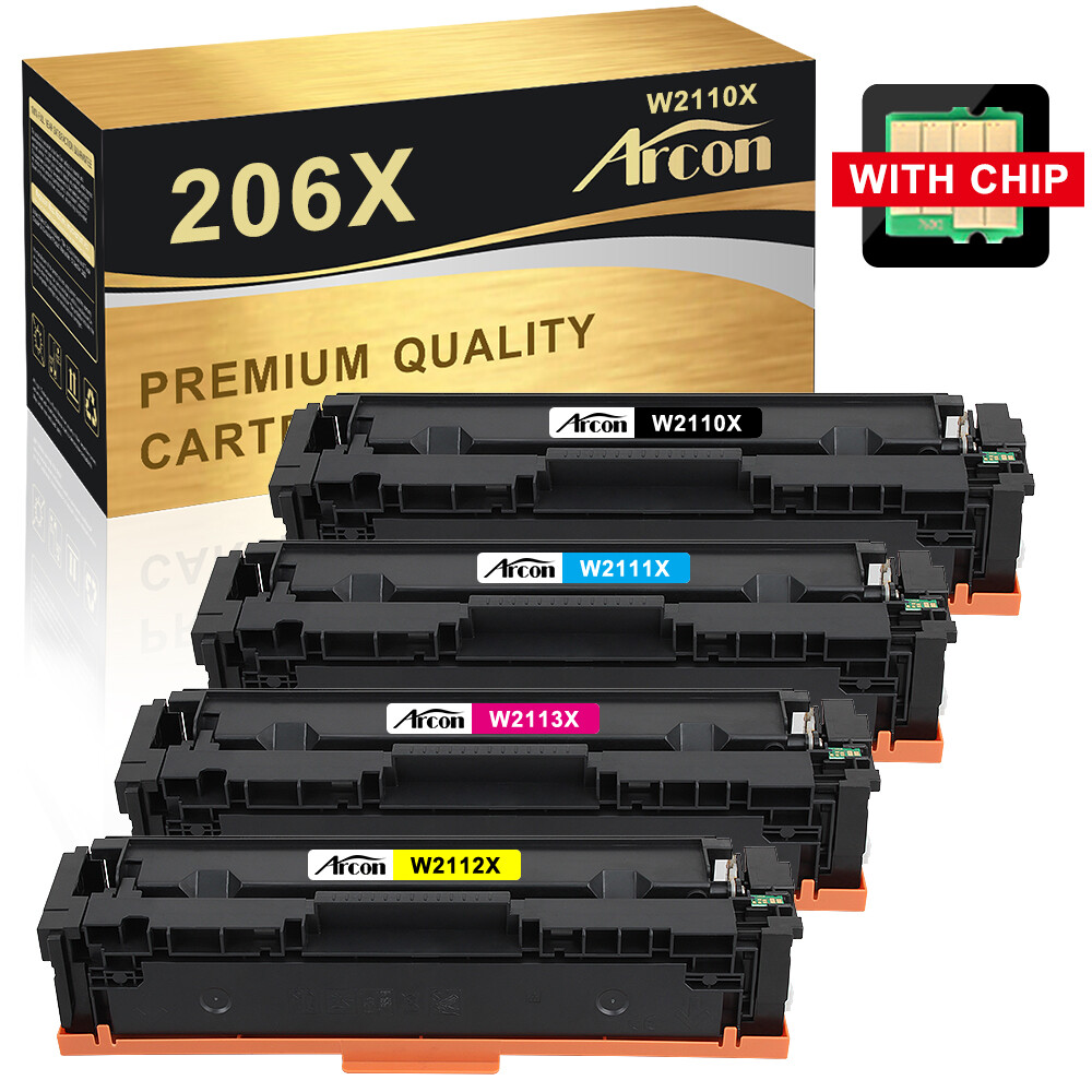 206A 206X Toner Set For HP Color Laserjet Pro MFP M283fdw M283cdw M255dw Lot