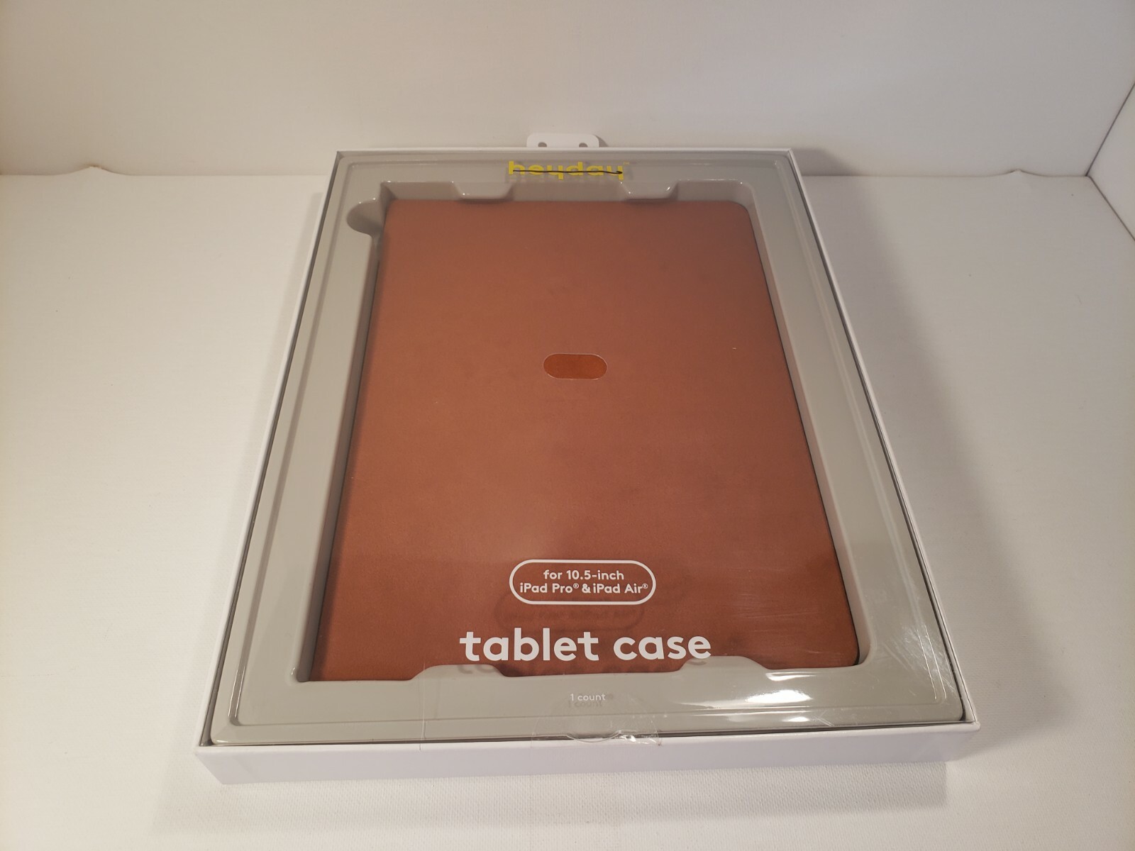 heyday Faux Suede Case for 10.5-inch iPads Tablet. (Tan) any-angle Stand.