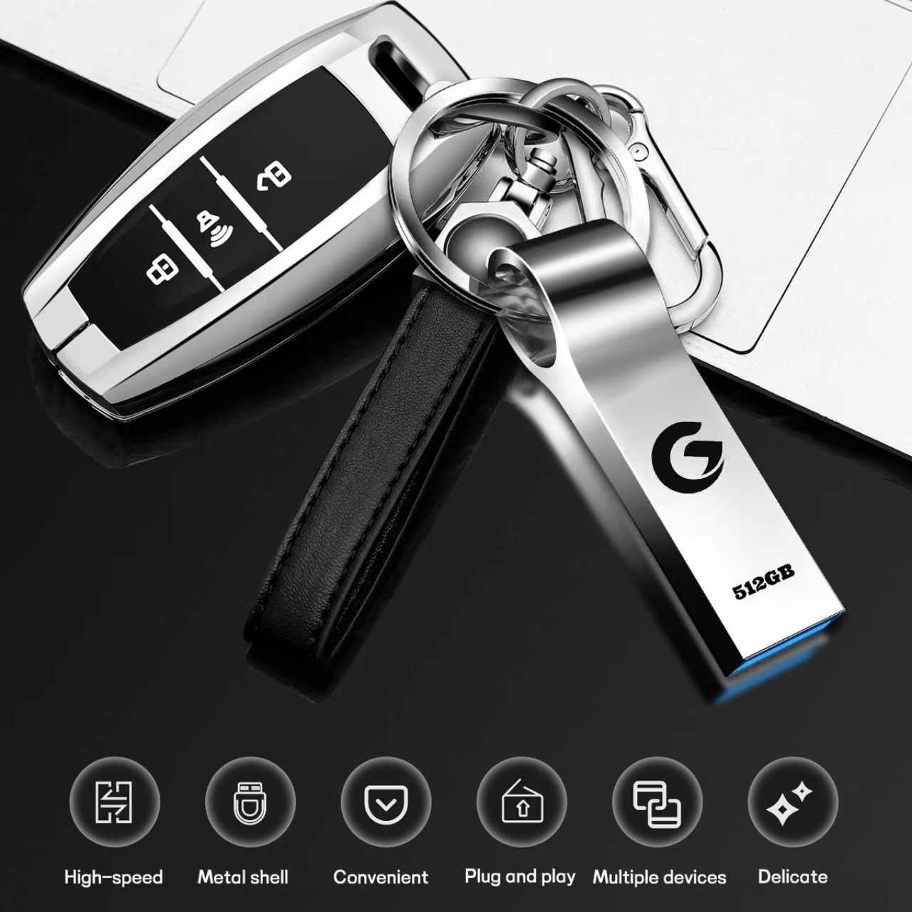 512GB Flash Drive Memory Stick Storage Metal Waterproof Thumb Drive Pendrive