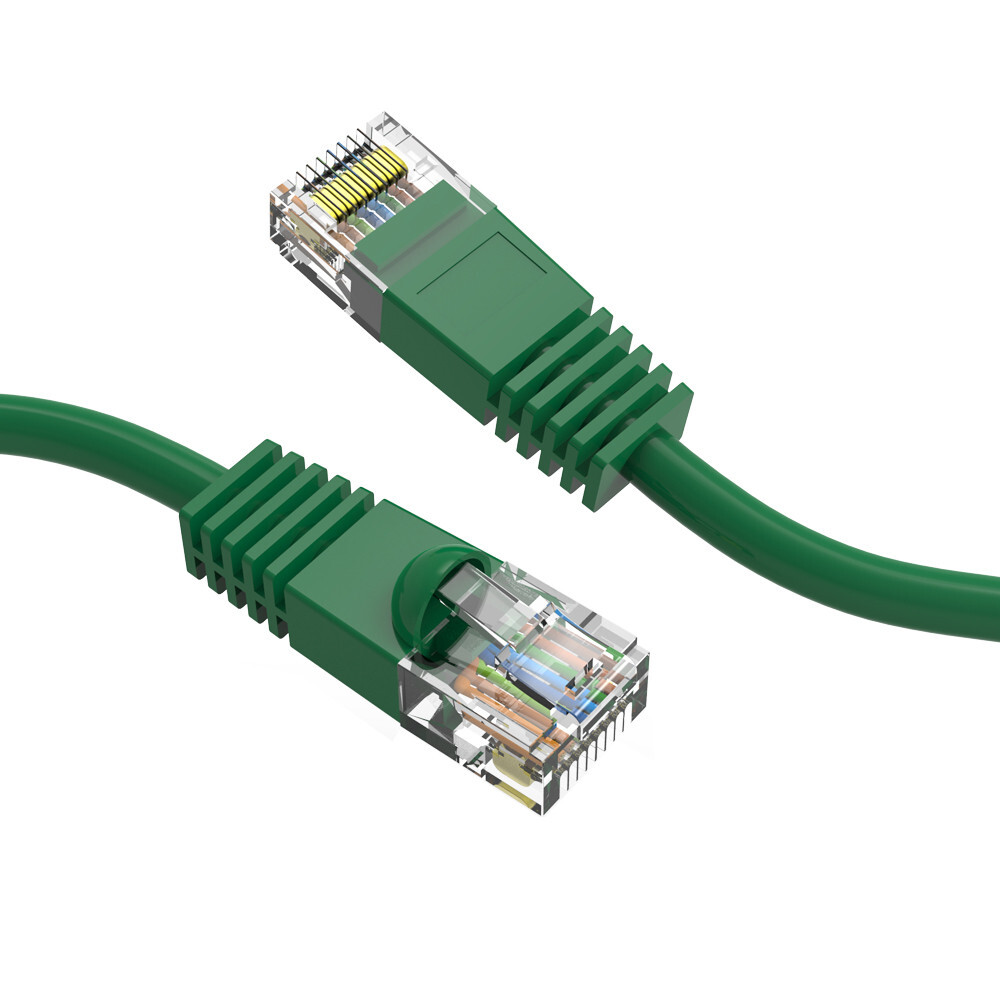 2 FOOT Cat6 Gigabit Pure Copper 24AWG Ethernet Patch Cable Molded Plug 9 Colors
