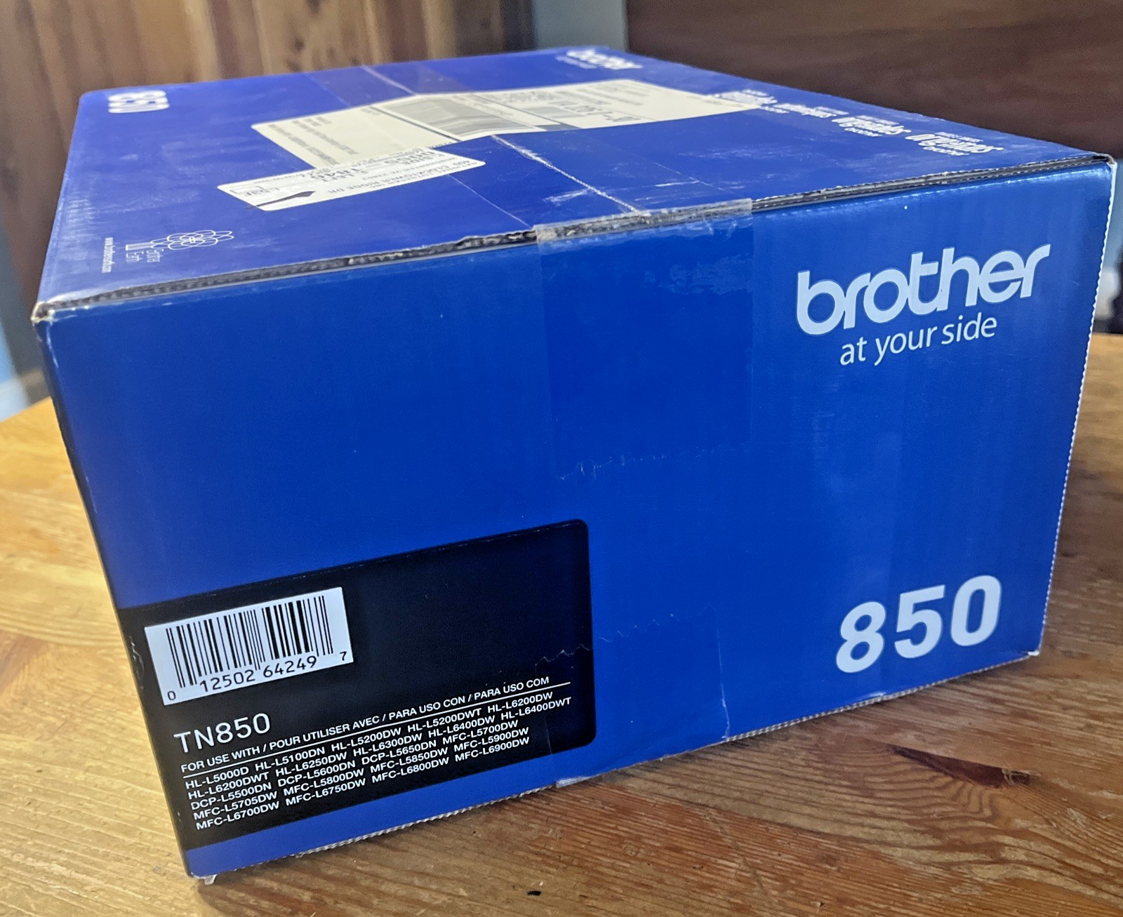 Brother TN850 Genuine/Original Black Laser Toner Cartridge Factory Sealed