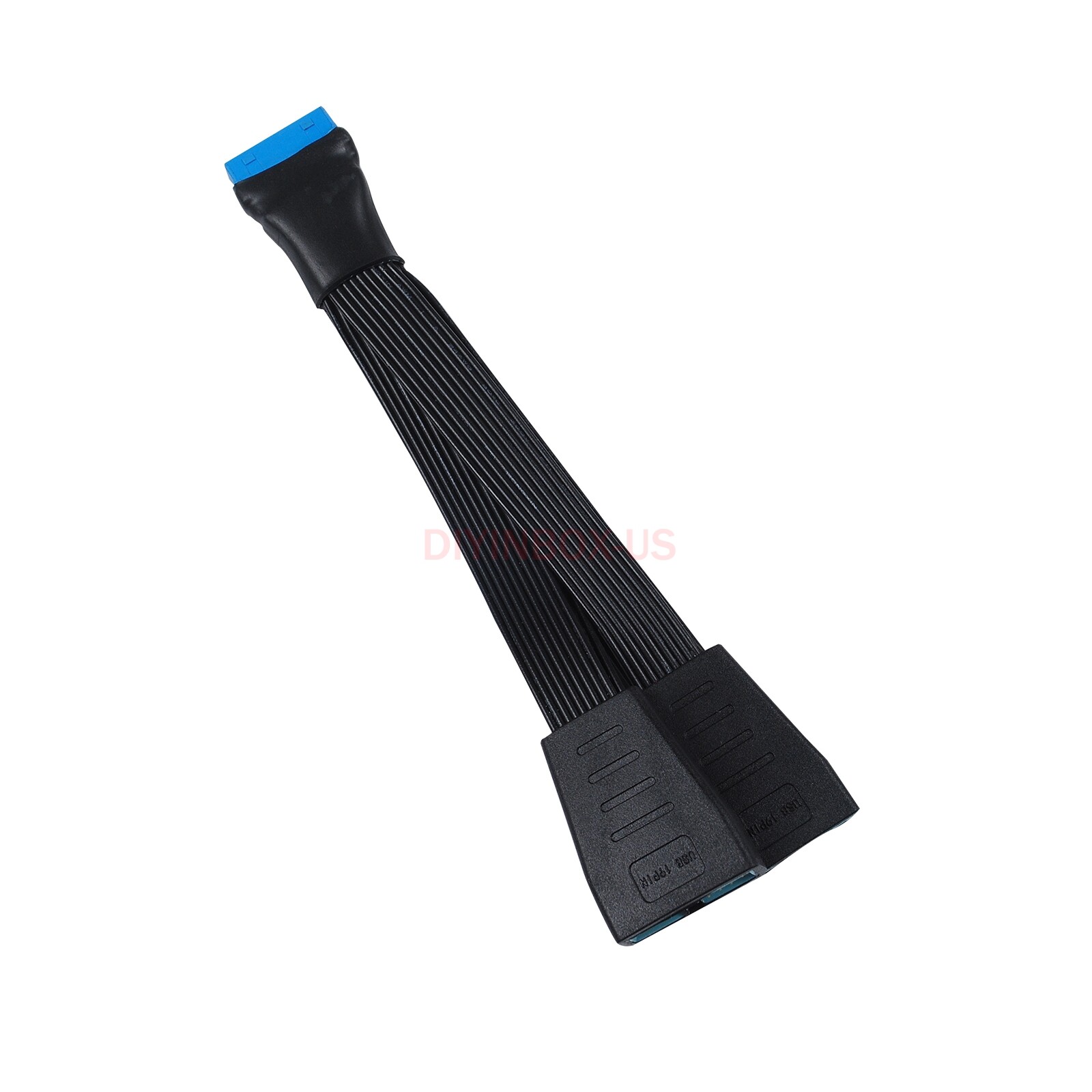 Motherboard Mainboard 1 to 2 Power Splitter Cable 19-Pin to USB 3.0 20-Pin 15cm