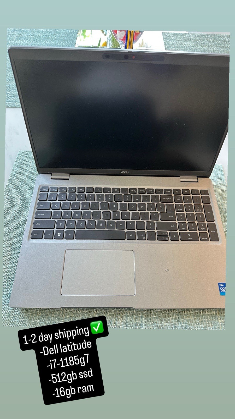 Dell Latitude touchscreen 5520 15.6″ (512GB SSD, i7-1185G7, 3.00 GHz, 16GB)…