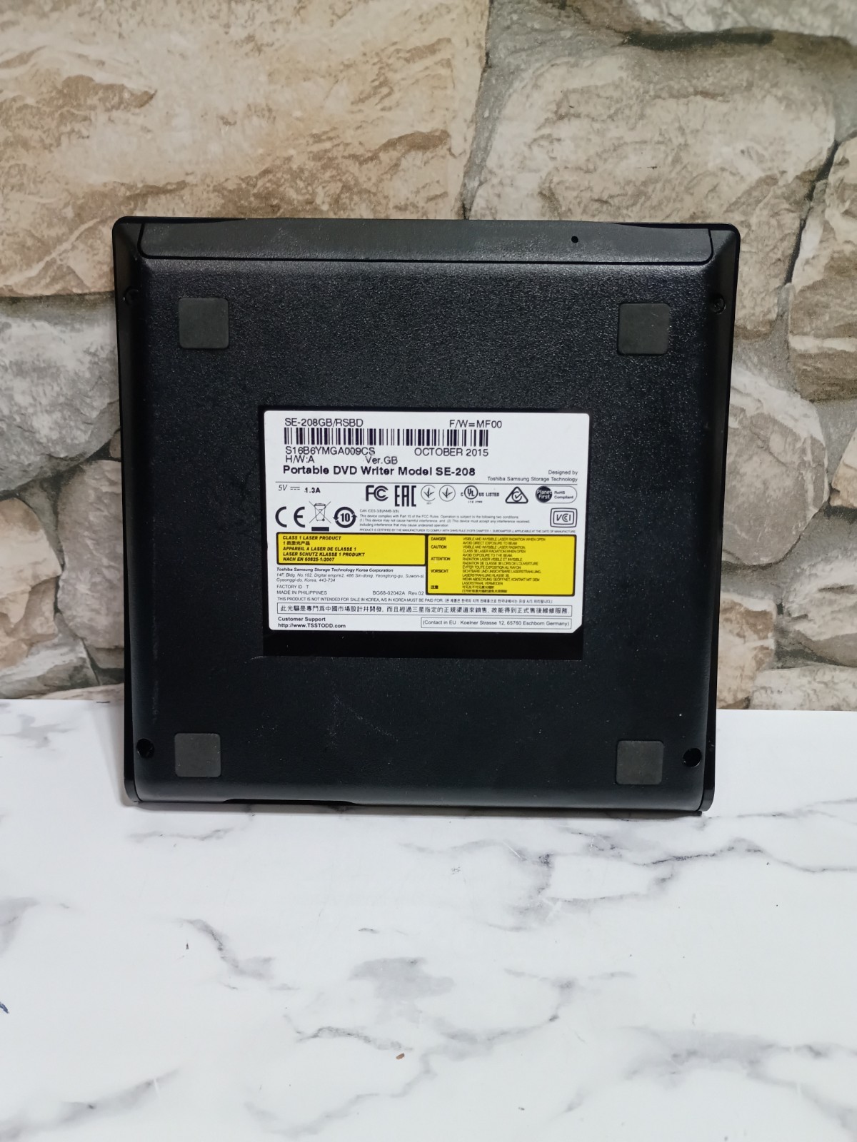 Samsung USB Ultra Slim Portable External DVD Writer SE-208