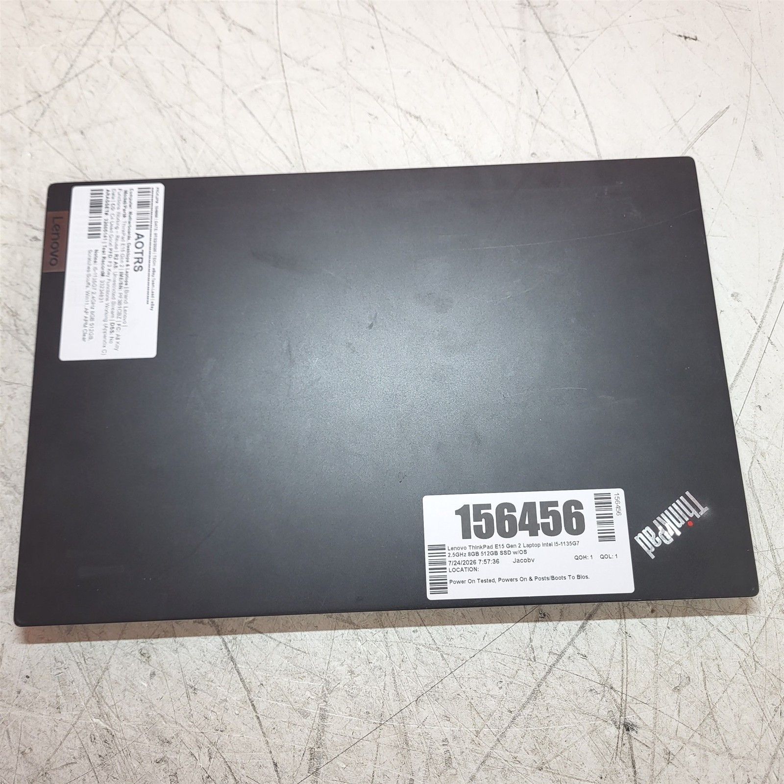 Lenovo ThinkPad E15 Gen 2 Laptop Intel i5-1135G7 2.5GHz 8GB 512GB SSD w/OS