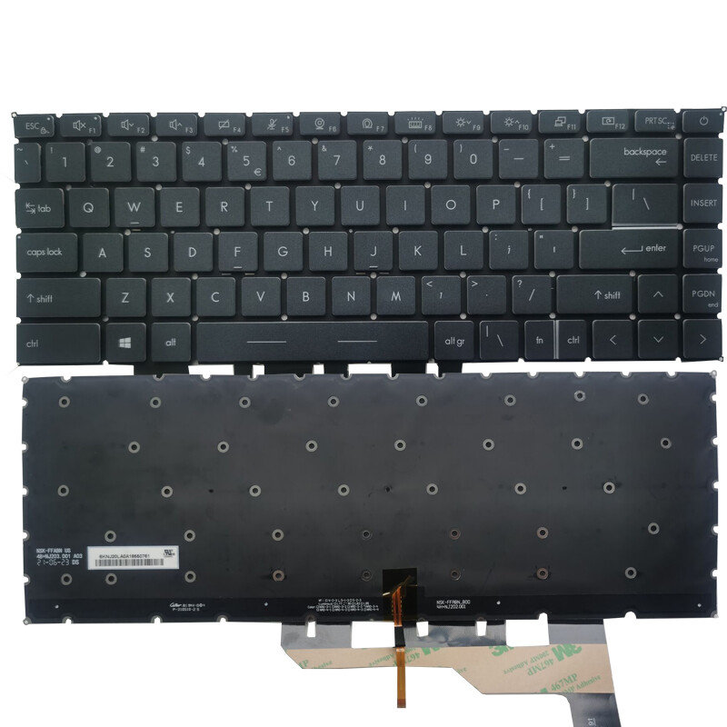 For MSI Modern 14 15 MS-14D3/14D2/14D1 MS-14DK MS-1551 Keyboard US White Backlit