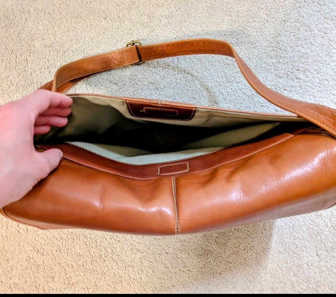 Leather Messenger Bag