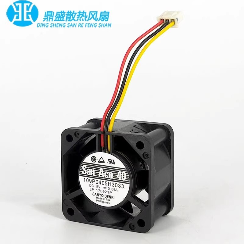 Sanyo 109P0405H3033 4028 DC5V 0.68A 4CM 3-Pin High Airflow Cooling Fan