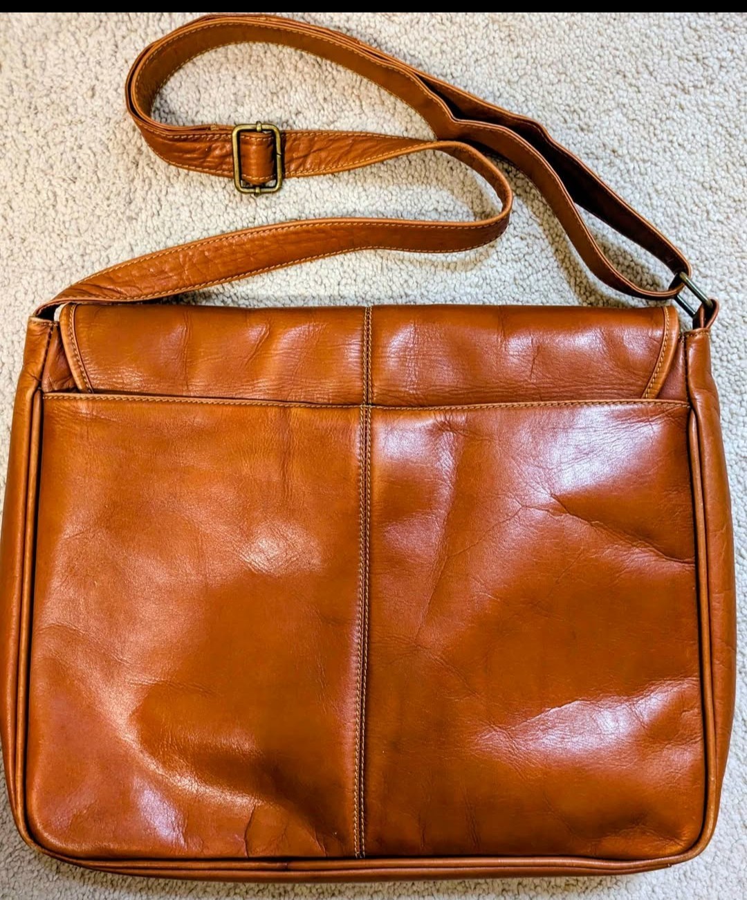 Leather Messenger Bag