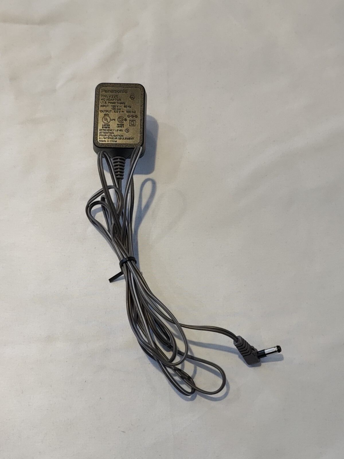 Panasonic AC Adapter Power Supply, PNLV226, 5.5V 500mA, Genuine