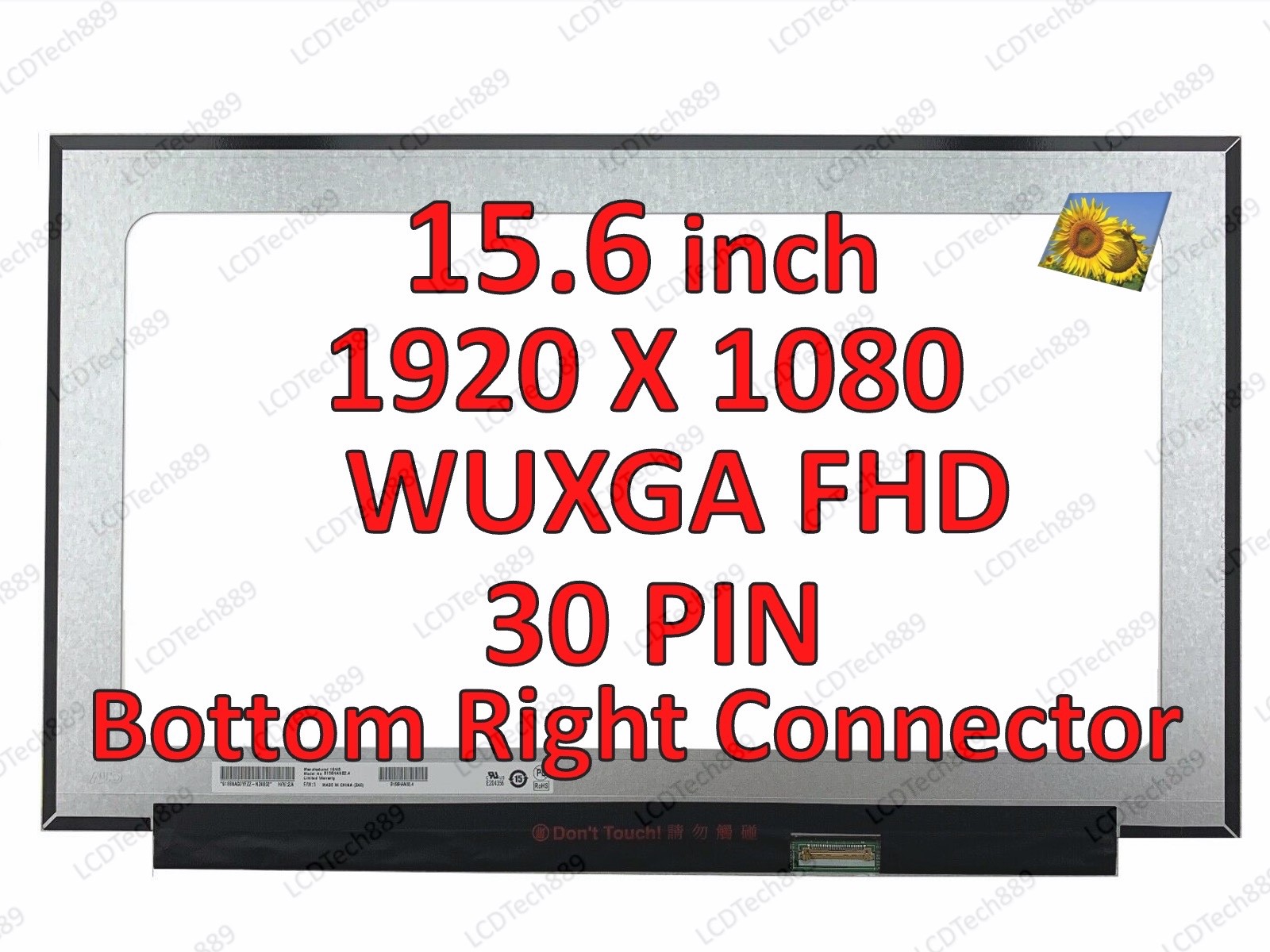 HKC MB156CS01-6 VER.1.0 FHD IPS LCD Screen 30 pin Matte LED Display
