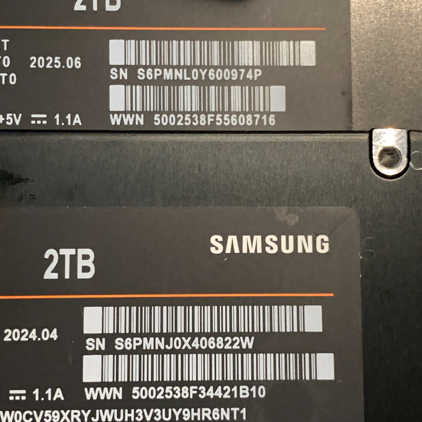 Samsung 870 EVO 2TB 2.5″ SATA III Internal SSD MZ-77E2T0 99-100% Health