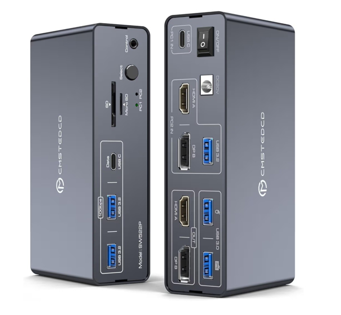 DGYBDFC 13-in-1 KVM Docking Station 4K60Hz HDMI 4K120Hz DP 100W PD New Open Box