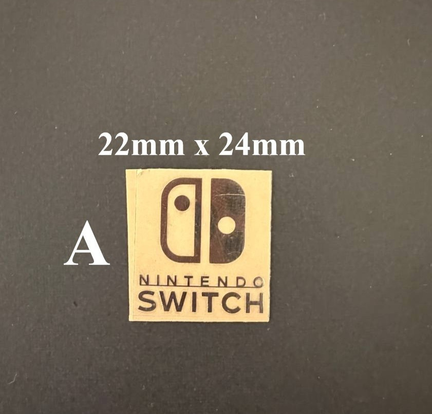 Ultra Thin Metallic Sticker Label Decal Badge for Nintendo Switch