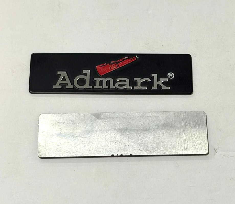 1 Pc Aluminum Emblem Badge for ADMARK (NON STICKY) 9cm x 2.5cm
