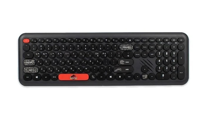 Royche Universal Jurassic Park Bluetooth Wireless Keyboard Multi-Pairing PC Mac