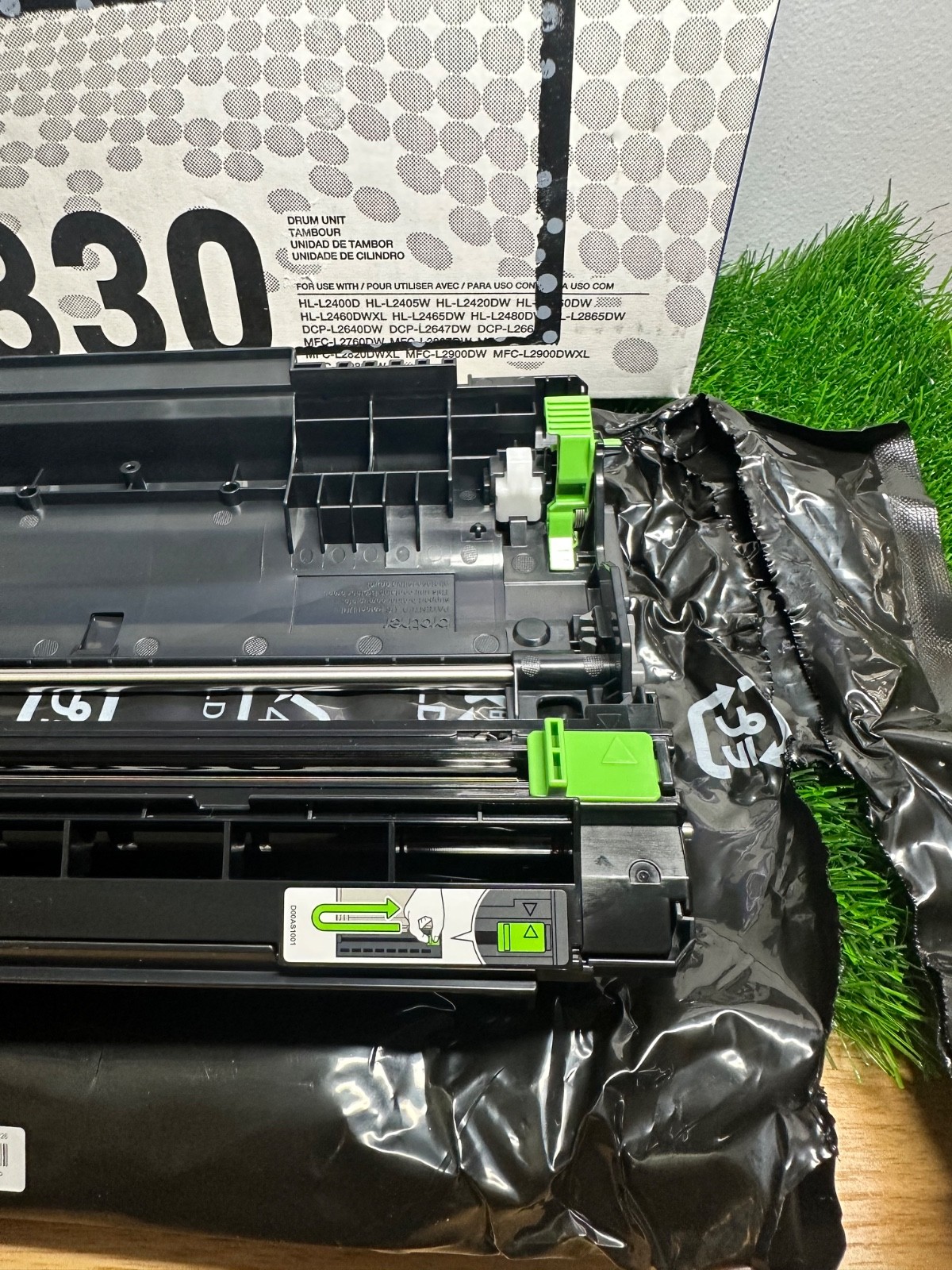GENUINE Brother DR830 Drum Unit 15,000 Pages DR-830 HL-L2400D, HL-L2405W