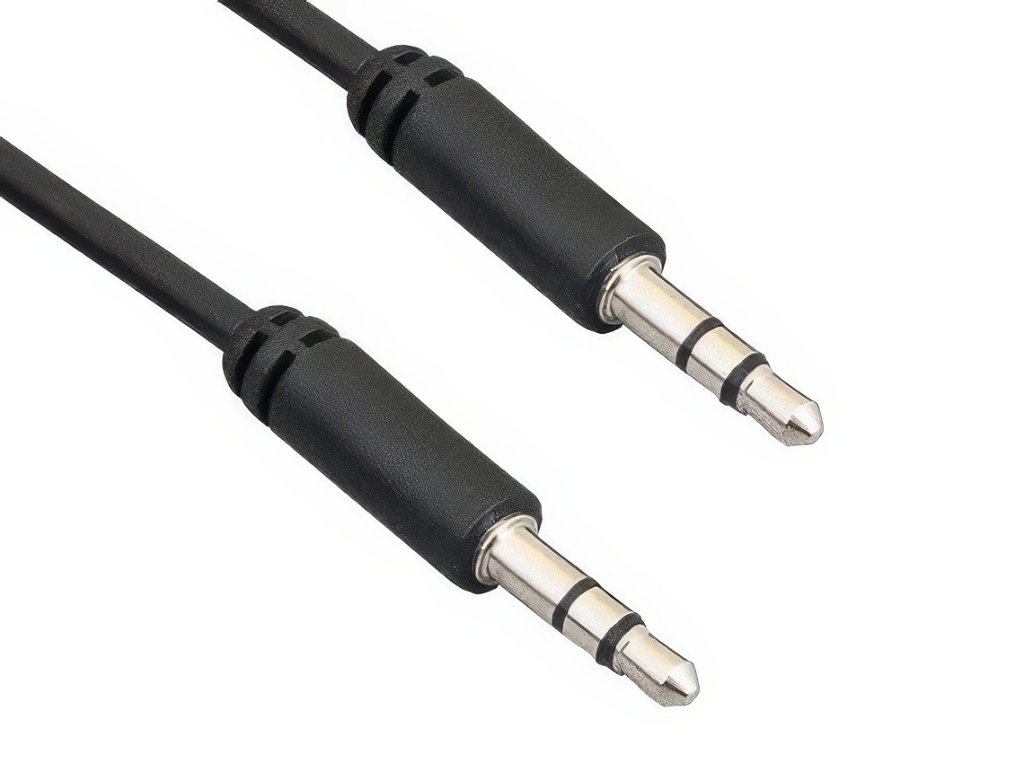 12ft Ultra Slim 3.5mm Male to Male Stereo Audio AUX Cable, Black