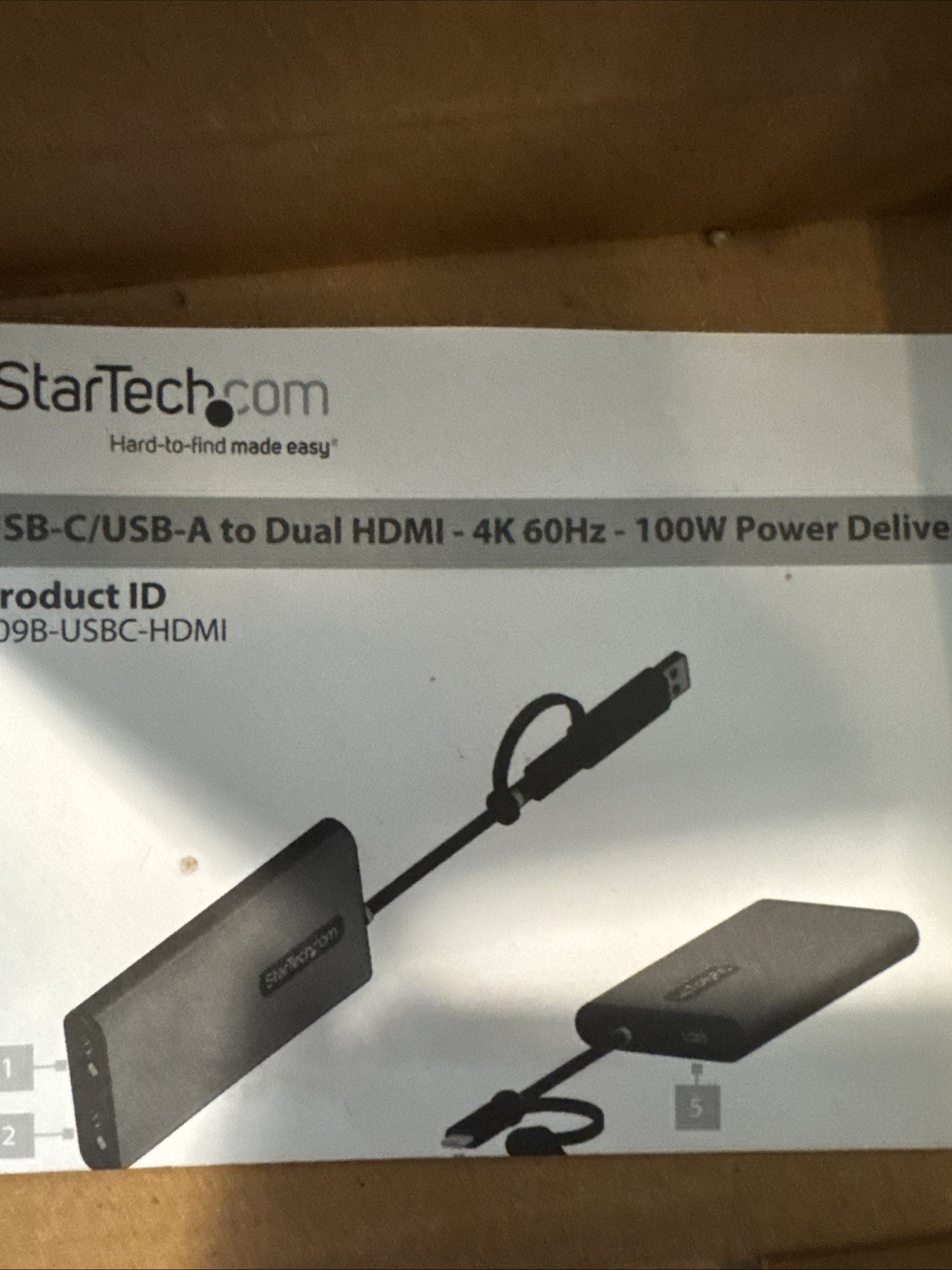 StarTech USB-C to Dual-HDMI Adapter with 100W PD 109BUSBCHDMI