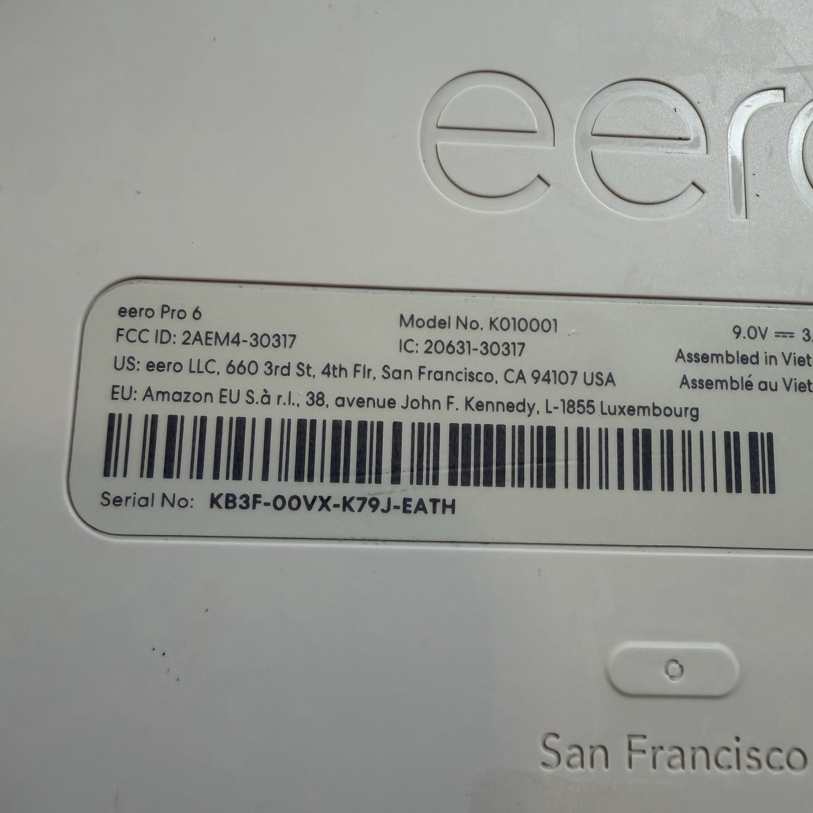 Eero 6 Pro Tri-Band Mesh Wi-Fi 6 System