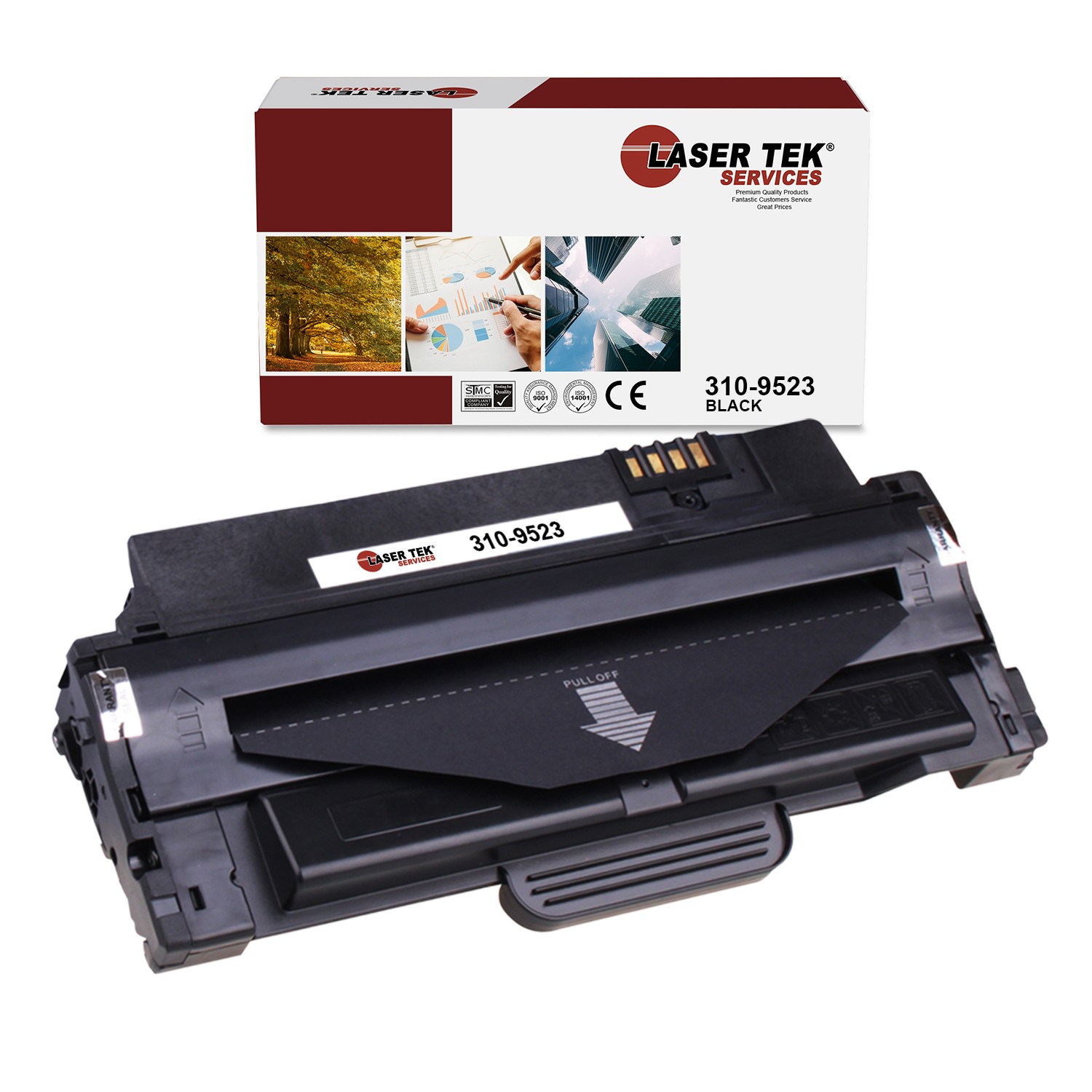 LTS 1130 310-9523 Black Compatible for Dell 1130 1130n 1133 1135n Cartridge
