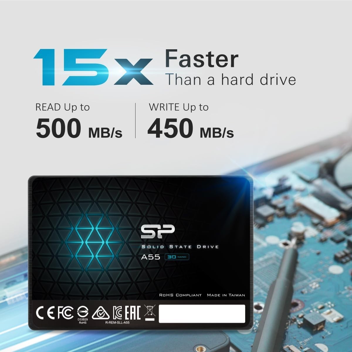Performance-Boosting Silicon Power 128GB SSD – Shock Resistant & 2.5″ SATA Drive