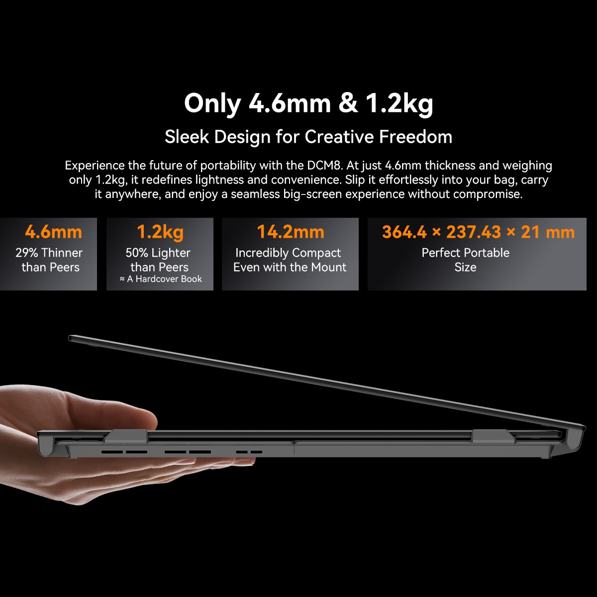Blackview DCM8 Triple Laptop Screen Extender 15.3″ 1200P FHD IPS USB C Plug&Play