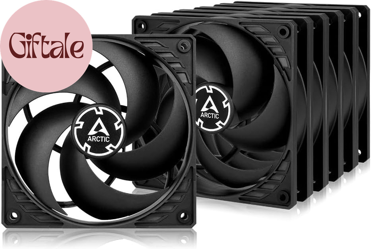P12 (5 Pack) – PC Fans, 120Mm Case Fan, Pressure-Optimised, Quiet Motor, Compute