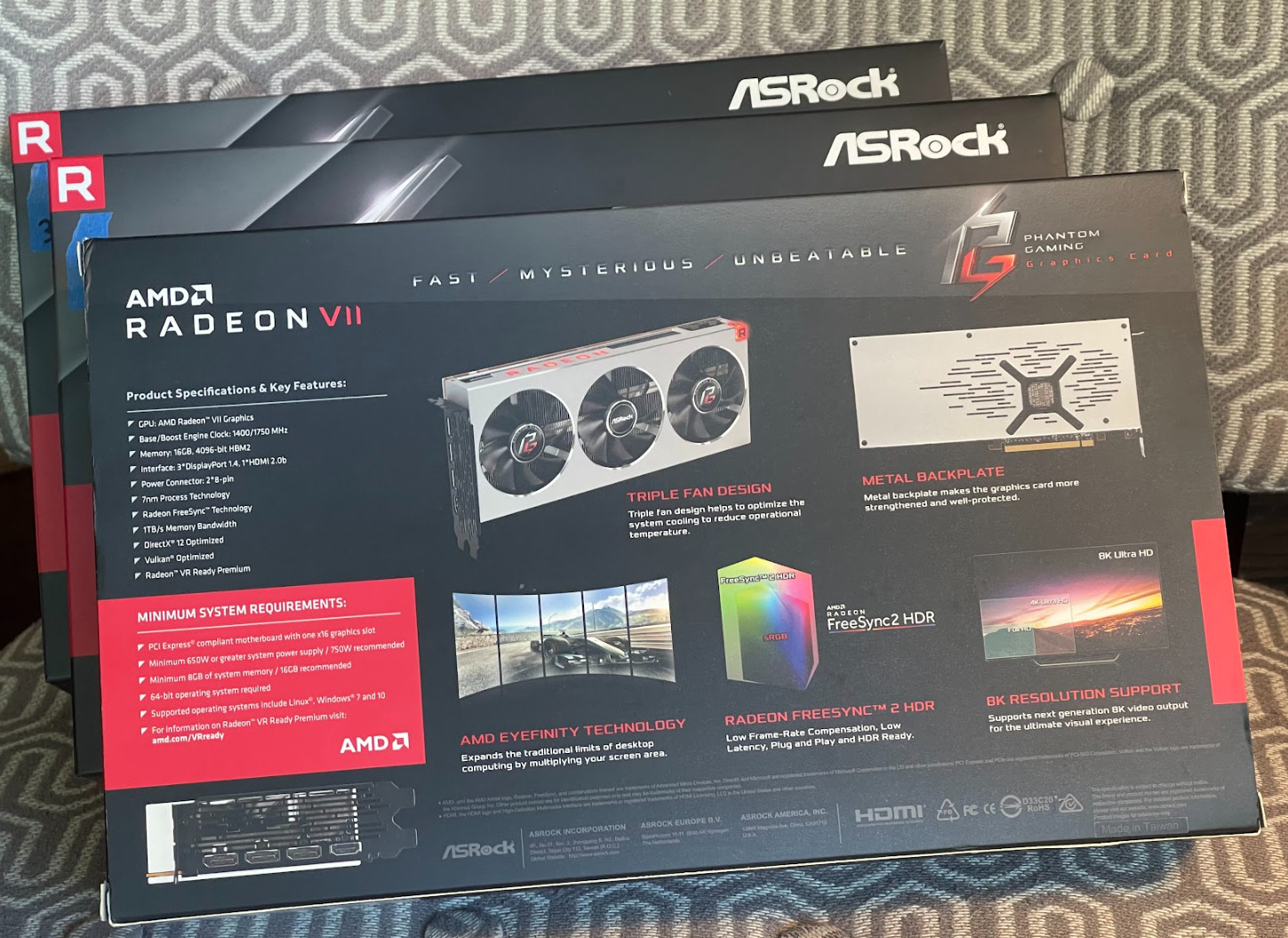 ASRock Phantom Gaming X Radeon VII 16G Graphics Card