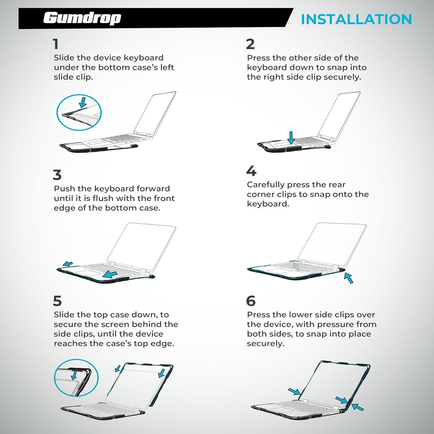 Gumdrop Slimtech Laptop Case Fits Lenovo Thinkpad 11E Yoga (Gen 6) 2-In-1 Design
