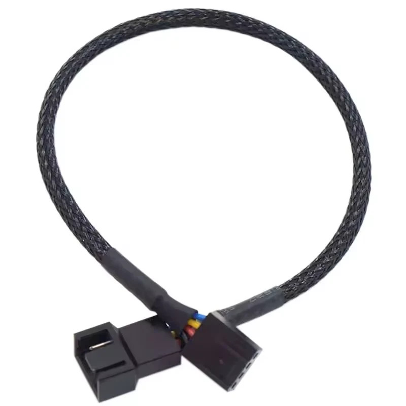 4 Pin 1 to 3 Way PWM Case PC Fan Splitter Cable Hub Power Adapter