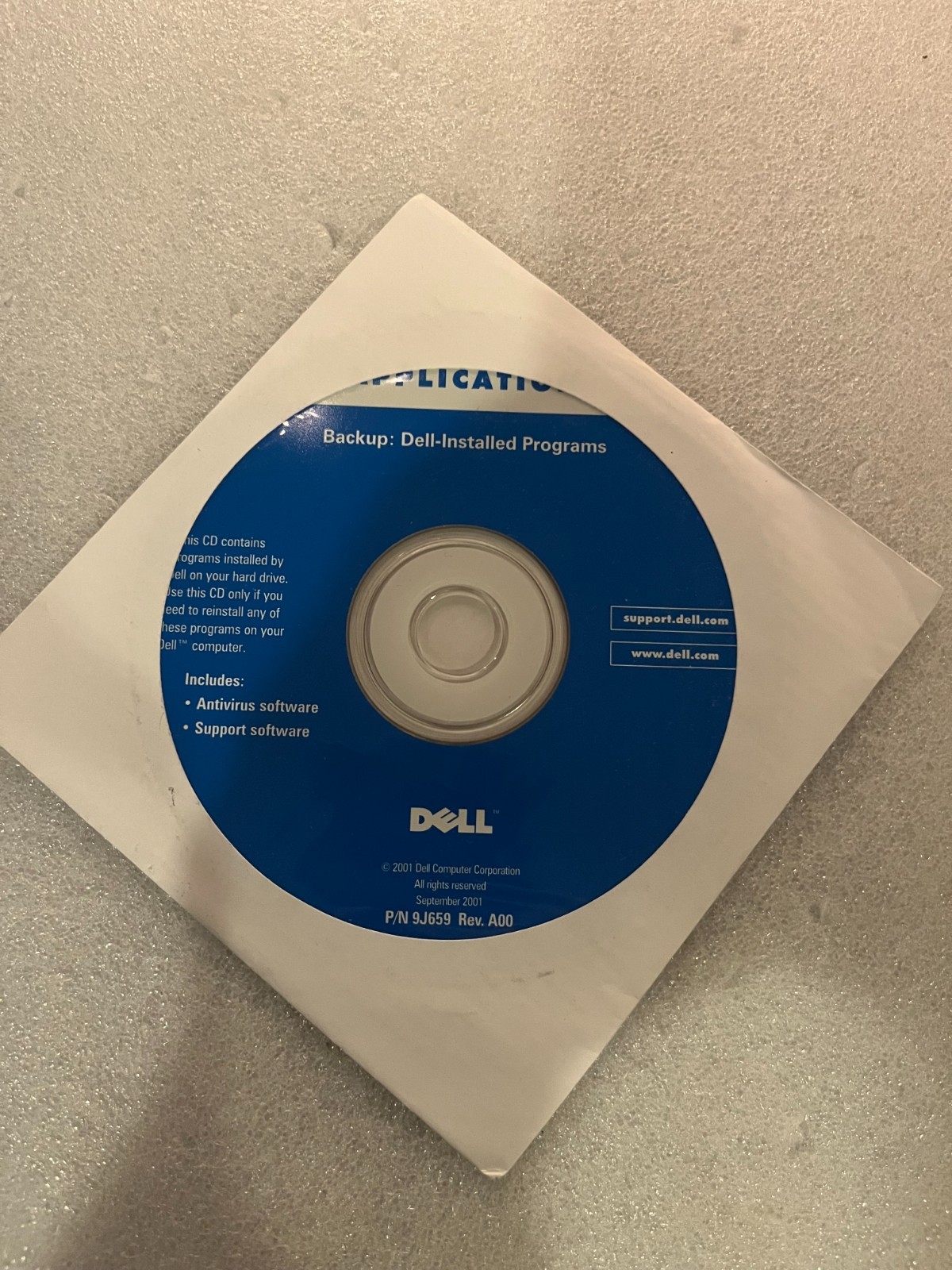Dell Backup CD for Precision M65/90, Inspiron 1501/MP061, Latitude D620/D520