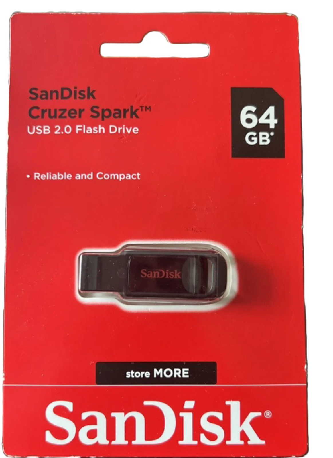 New & Sealed SanDisk Cruzer Spark 64GB USB 2.0 Flash Drive SDCZ61-064G-AW4BF