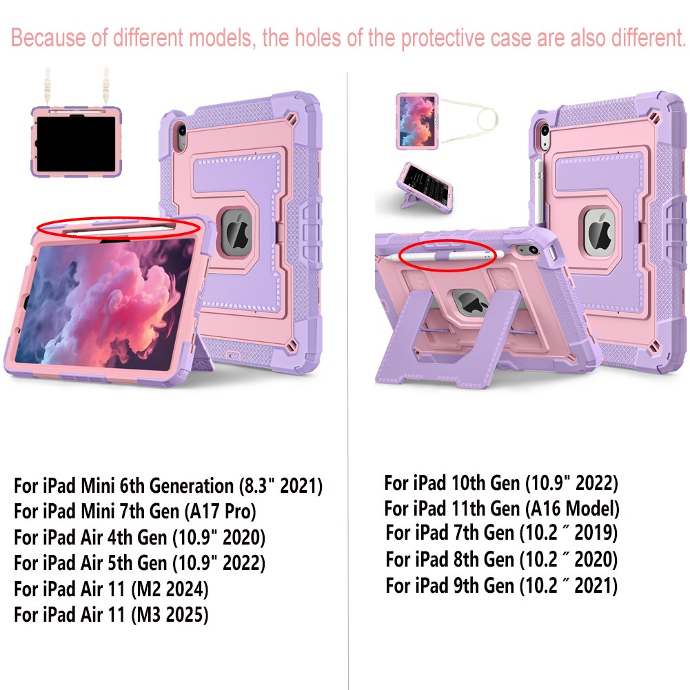 Shockproof Stand Case Cover For iPad 7th 8th 9th 10th 11th Gen Christmas Gifts