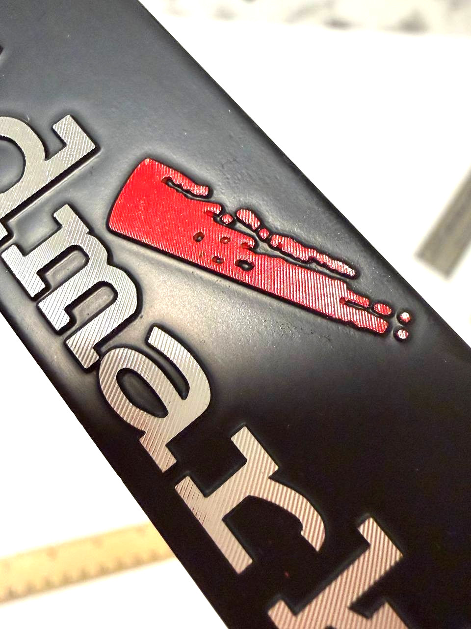 1 Pc Aluminum Emblem Badge for ADMARK (NON STICKY) 9cm x 2.5cm