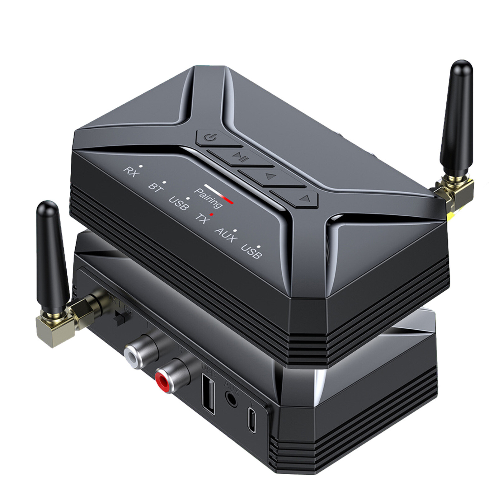 40M Long Range Bluetooth 5.0 Transmitter Receiver 3 in 1 HiFi Adapter AUX RCA