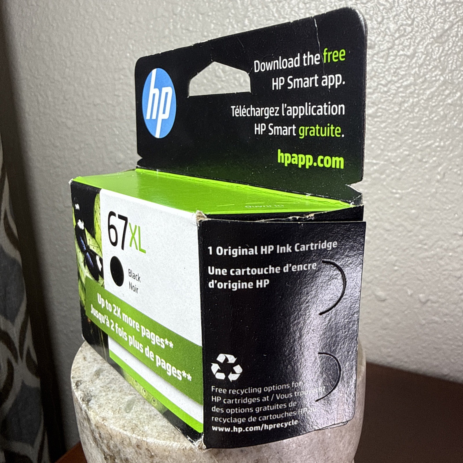 Genuine HP 67XL 3YM57AN Black Original High Yield Ink Cartridge OEM 09/2026