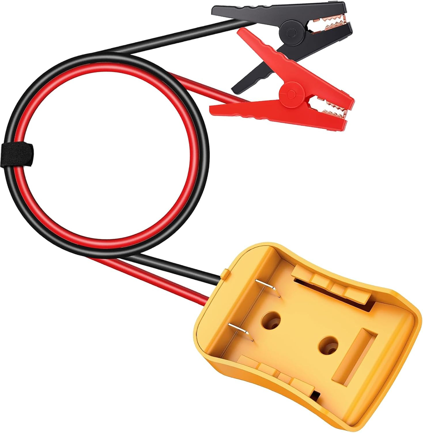 2.2FT 8AWG Flexible Silicone Cable Adapter with Alligator Clips,Compatible with