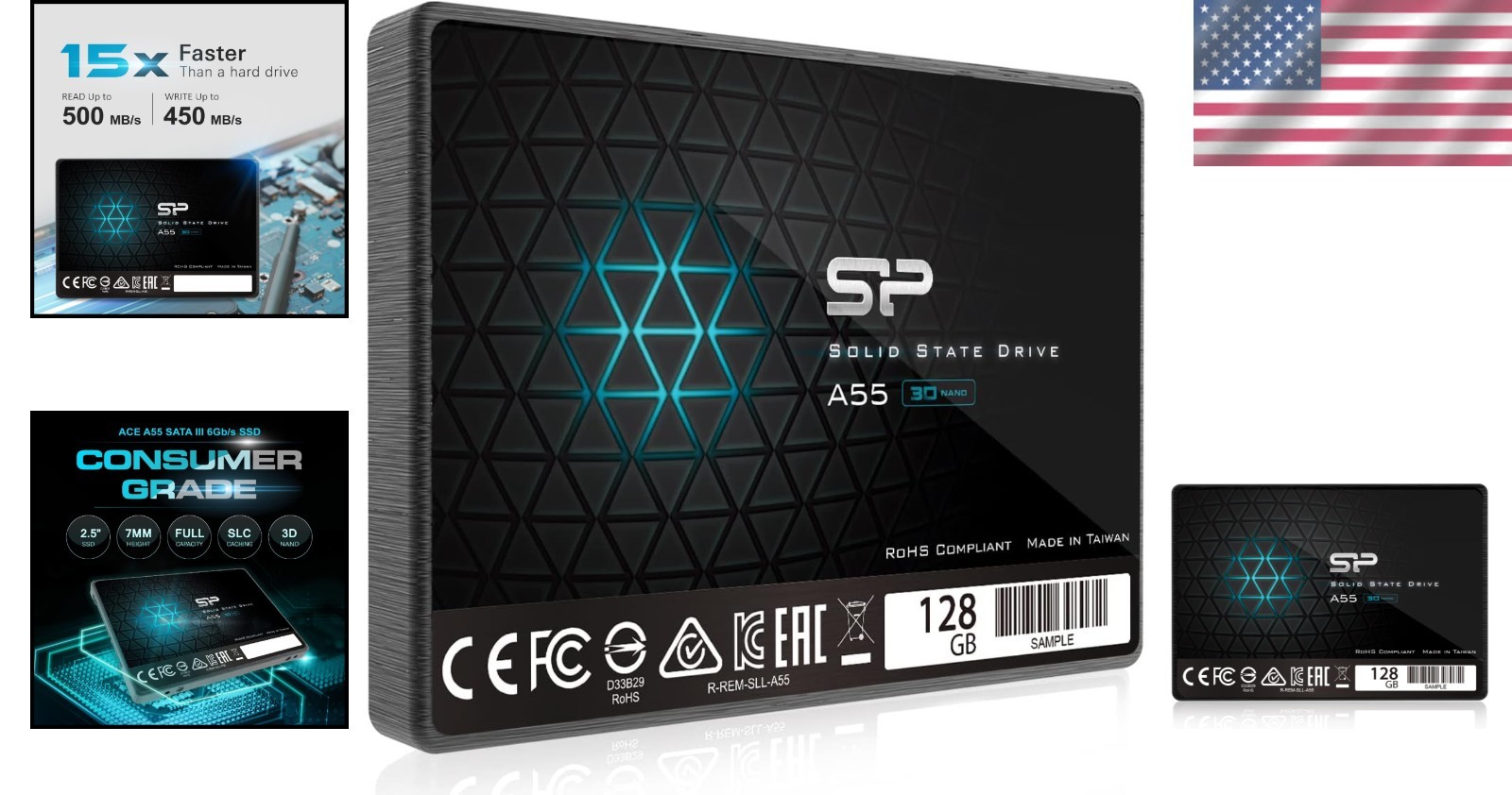 Performance-Boosting Silicon Power 128GB SSD – Shock Resistant & 2.5″ SATA Drive